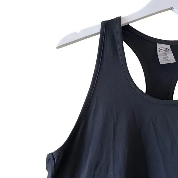 NWT Champion Black Gold Color Block Women’s Solid Retro Racer Back  SZ M #1147 - Picture 5 of 11